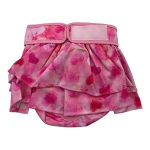 New Wegreeco Female Dog Ruffle Diaper Valentine’s Heart Pink